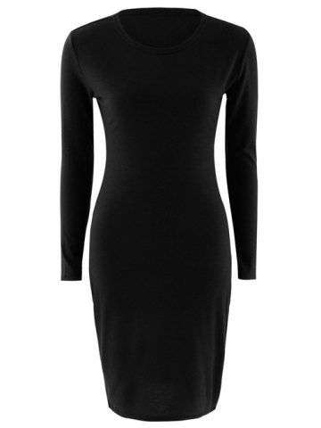 Long Sleeves Bodycon Dress - Medium