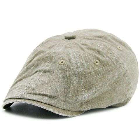 Artificial Frayed Washable Denim Newsboy Hat
