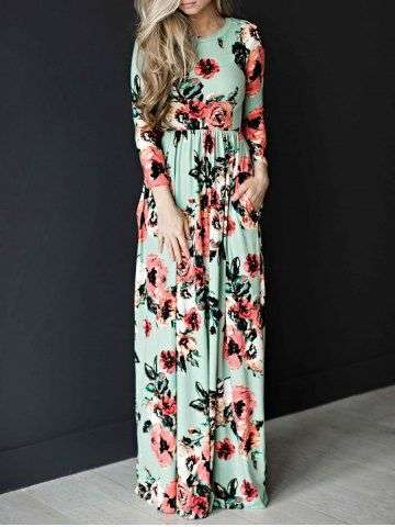 Floral Print Maxi Dress