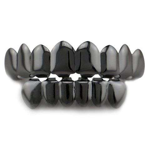 Hip Hop Top and Bottom Teeth Grillz Set