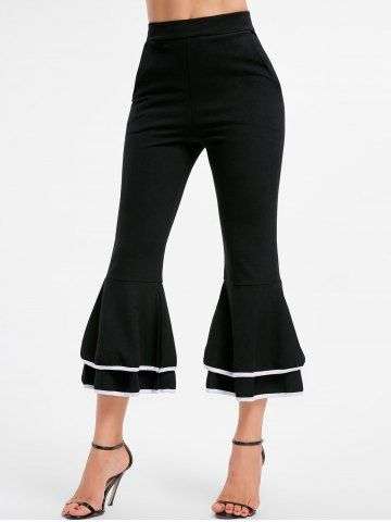 Tier Flounce Flare Pants