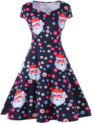 Christmas Print Dress - XLarge