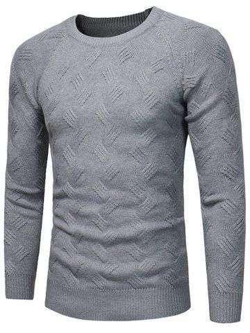 Crew Neck Raglan Sleeve Sweater - Large
