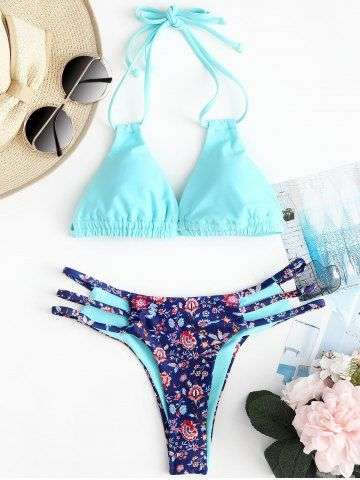 Floral Thong Bikini - Large