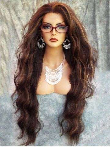 Long Fluffy Natural Wavy Synthetic Wig