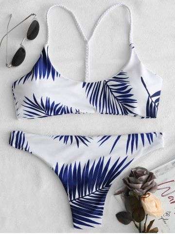 Print Thong Bikini Set