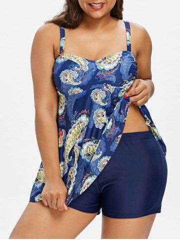Plus Size Tankini Set - Large