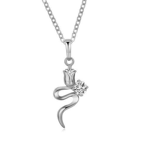 Charming rose Zircon Necklace