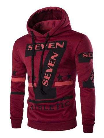 Hooded Long Sleeves Hoodie - Large