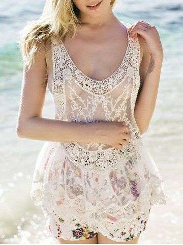 Sheer Lace Tank Top