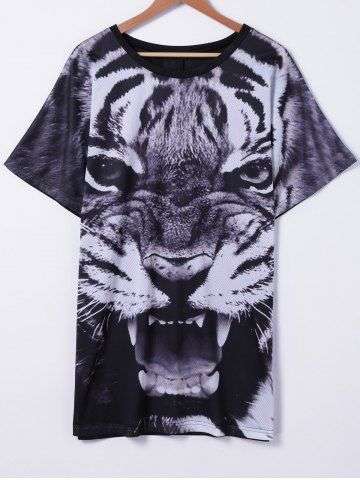 Tiger Printed T Shirt For Women