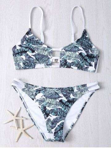 Leaves Print Bikini Set
