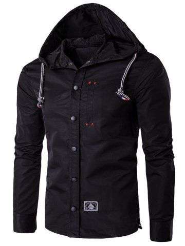 Hooded Long Sleeve Jacket - 5XLarge