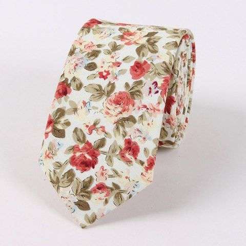Floral Pattern Tie