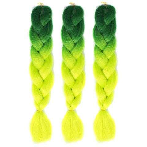 Multicolor Heat Resistant Fiber Braided Hair Extensions
