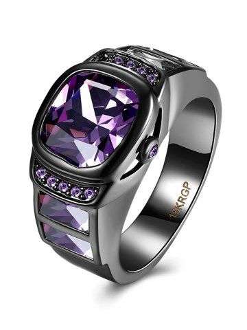 Vintage Artificial Gem Ring - 7