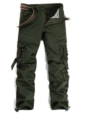 Zipper Fly Cargo Pants