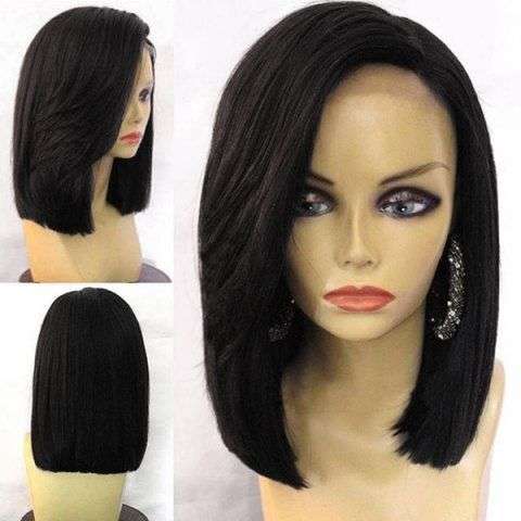 Medium Side Part Straight Bob Synthetic Wig