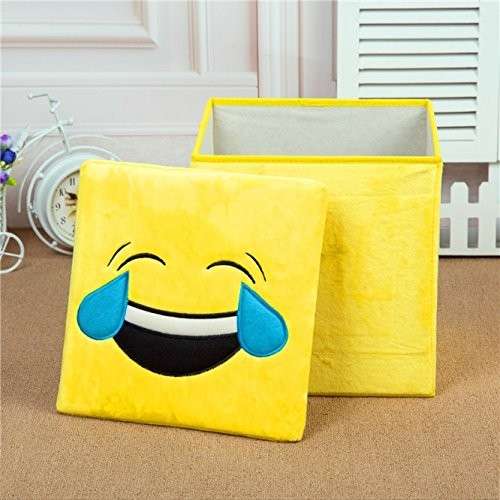 Emoji Ottoman - Laugh Cry