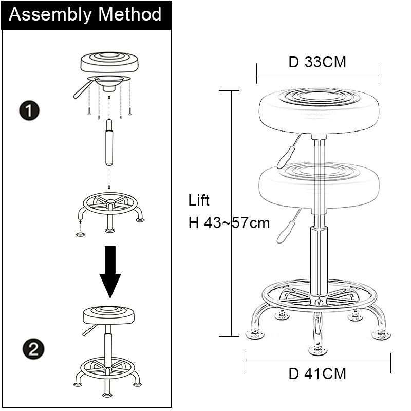 GOF Furniture-Bubba  Saloon Stool - Black
