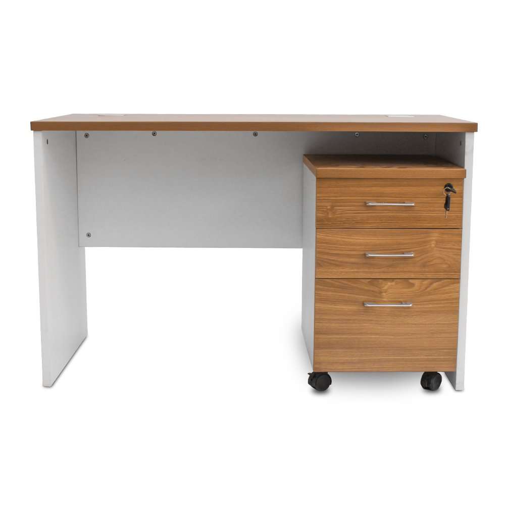 GOF Furniture Nero Office Desk - Oak