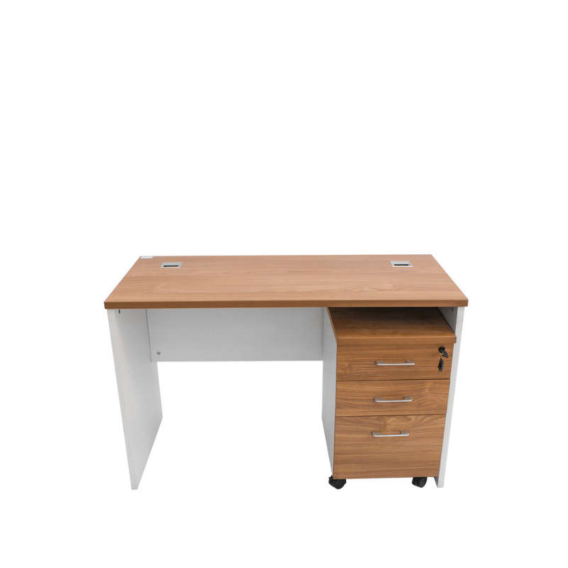 GOF Furniture Nero Office Desk - Oak