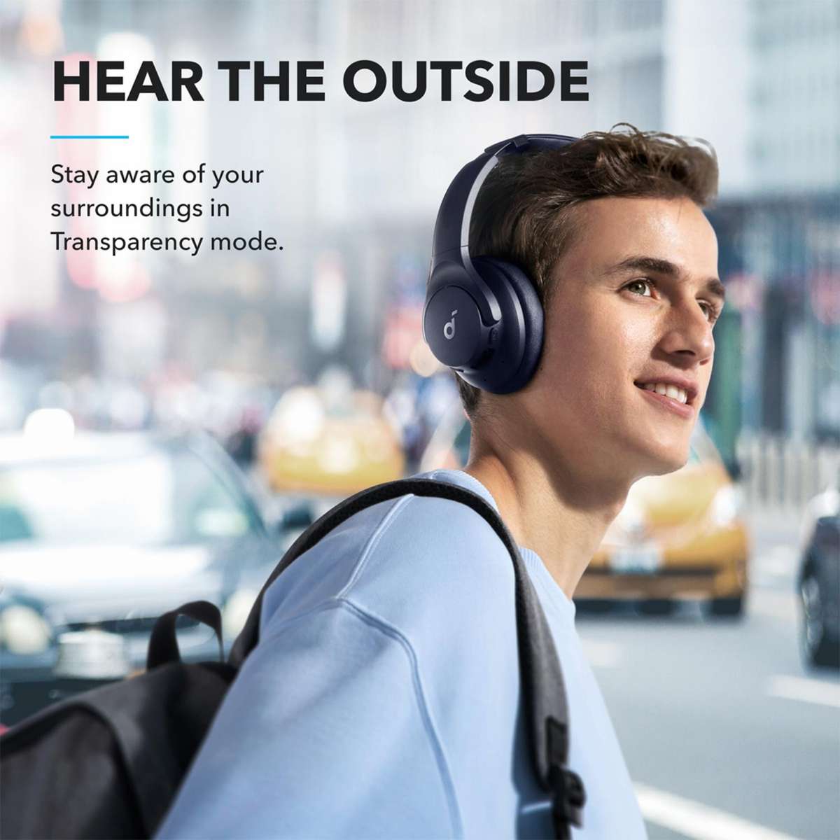 Soundcore Q20i Wireless Bluetooth ANC Noise Cancelling Headphones - Blue