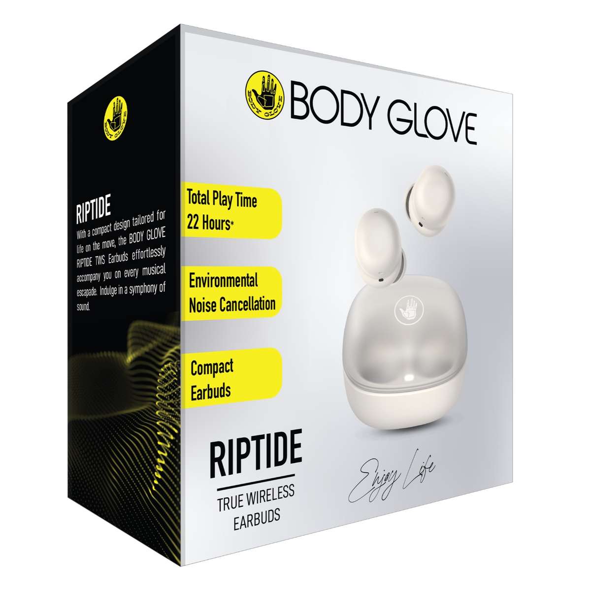 Body Glove Riptide ENC TWS True Wireless Earbuds  Cream