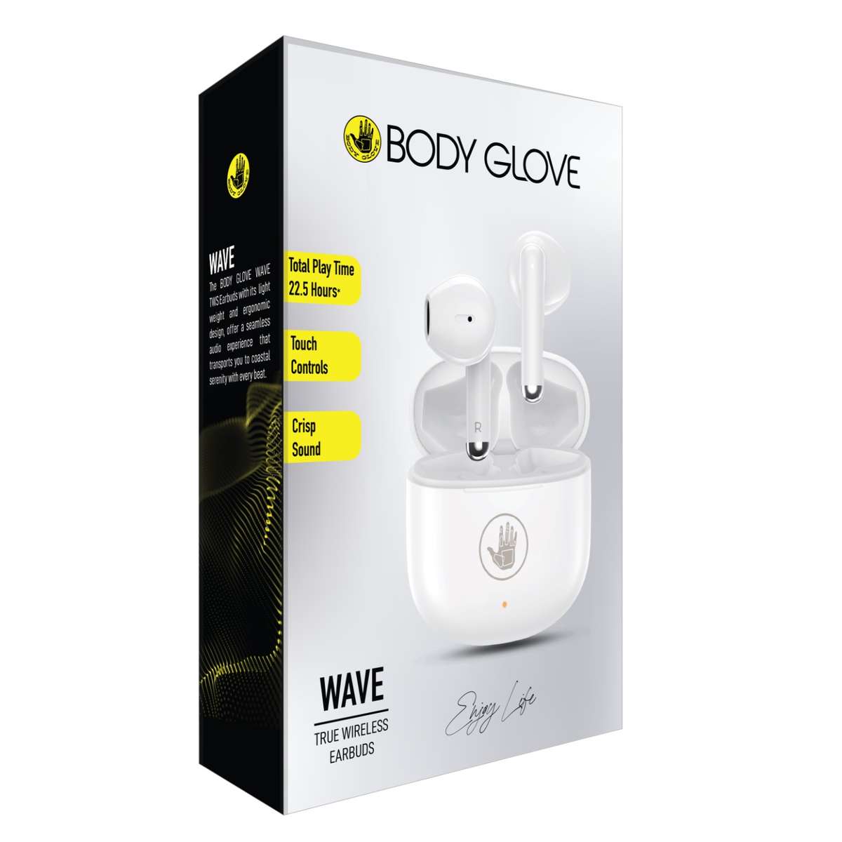 Body Glove Wave TWS True Wireless Earbuds  White