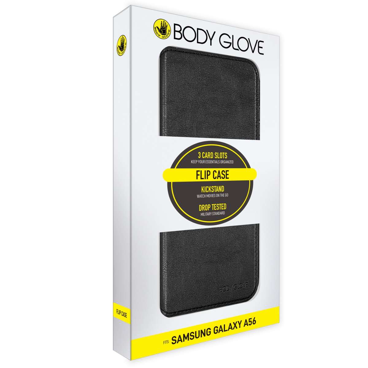 Samsung Galaxy A56 Body Glove Flip Series Case  Black