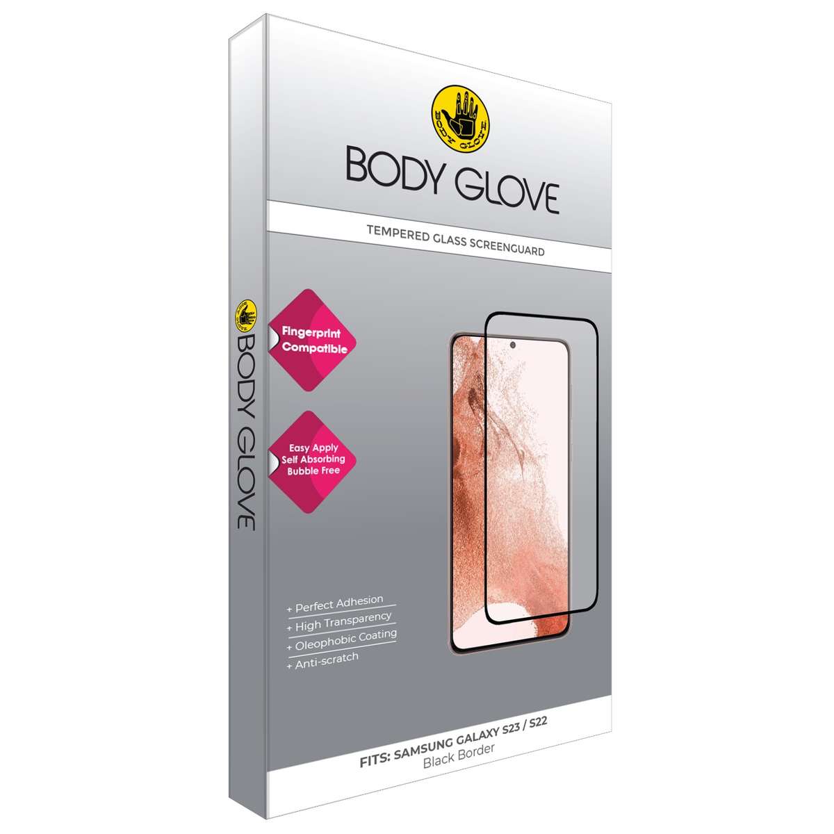 Samsung Galaxy S22 5G | S23 Body Glove Screen Protector Black Border