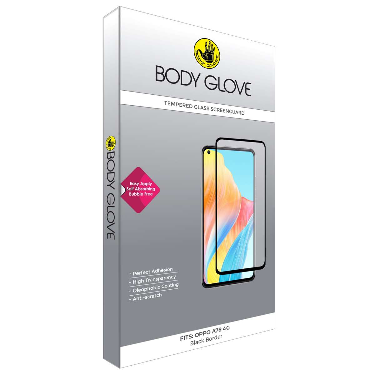 Oppo A78 4G Body Glove Screen Protector - Black Border