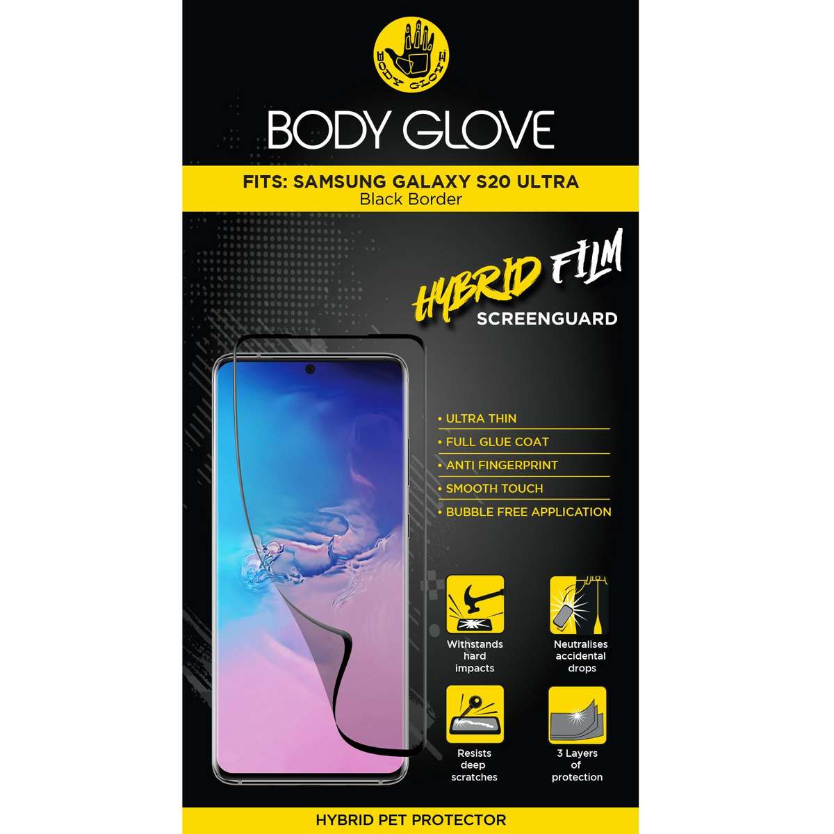 Samsung Galaxy S20 Ultra Body Glove Hybrid Film Screen Protector
