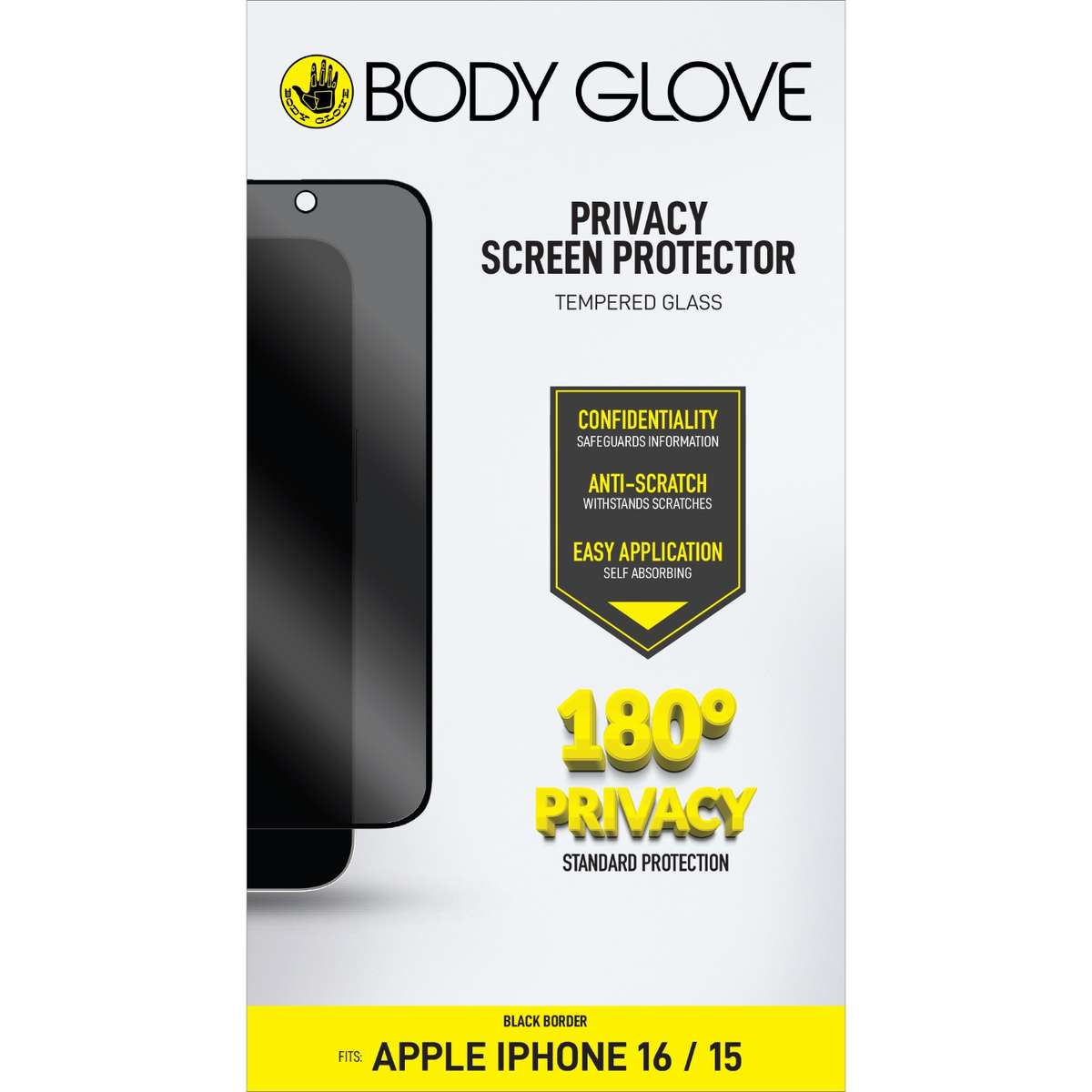 Apple iPhone 16 / iPhone 15 Body Glove Privacy Screen Protector