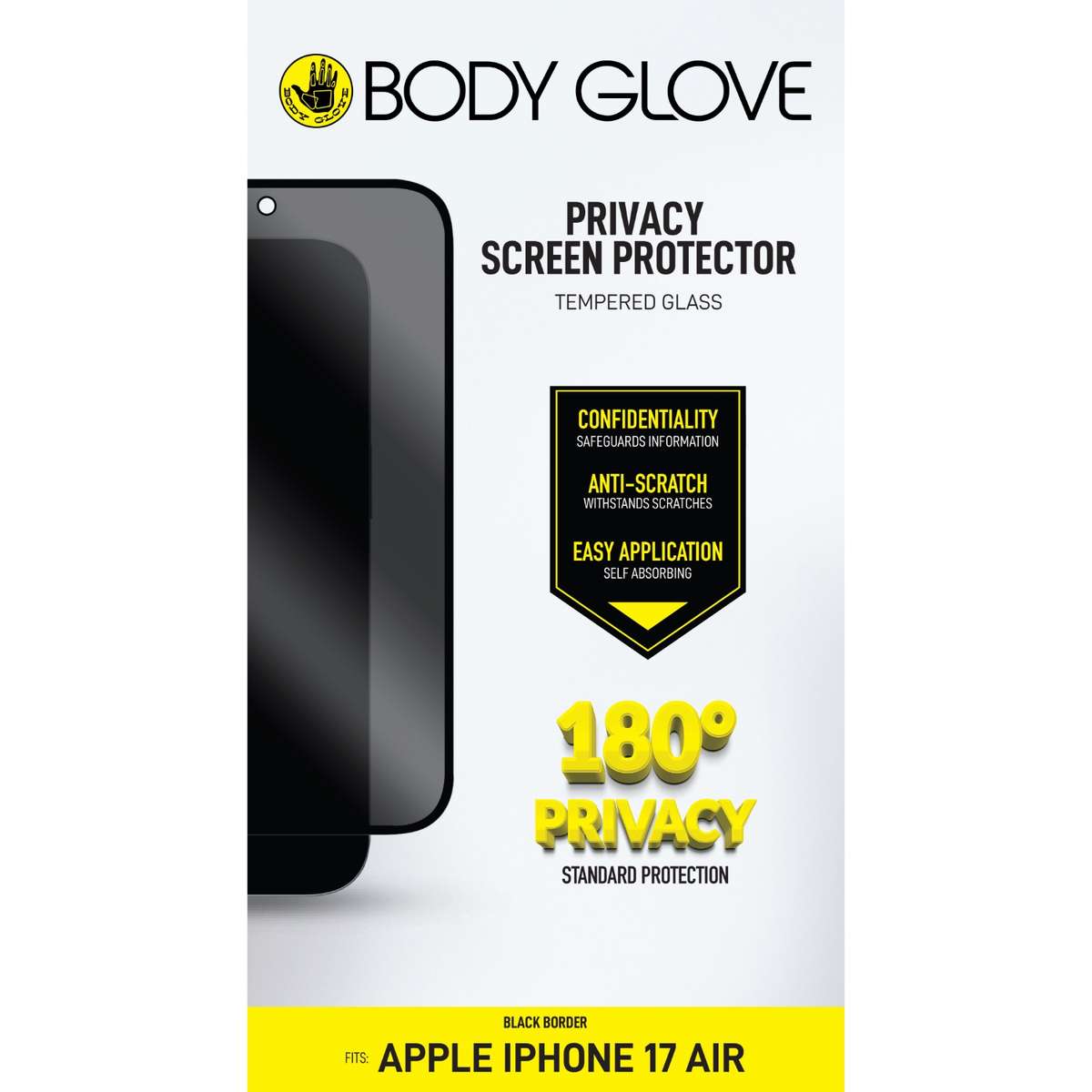 Apple iPhone 17 Air Body Glove Privacy Screen Protector