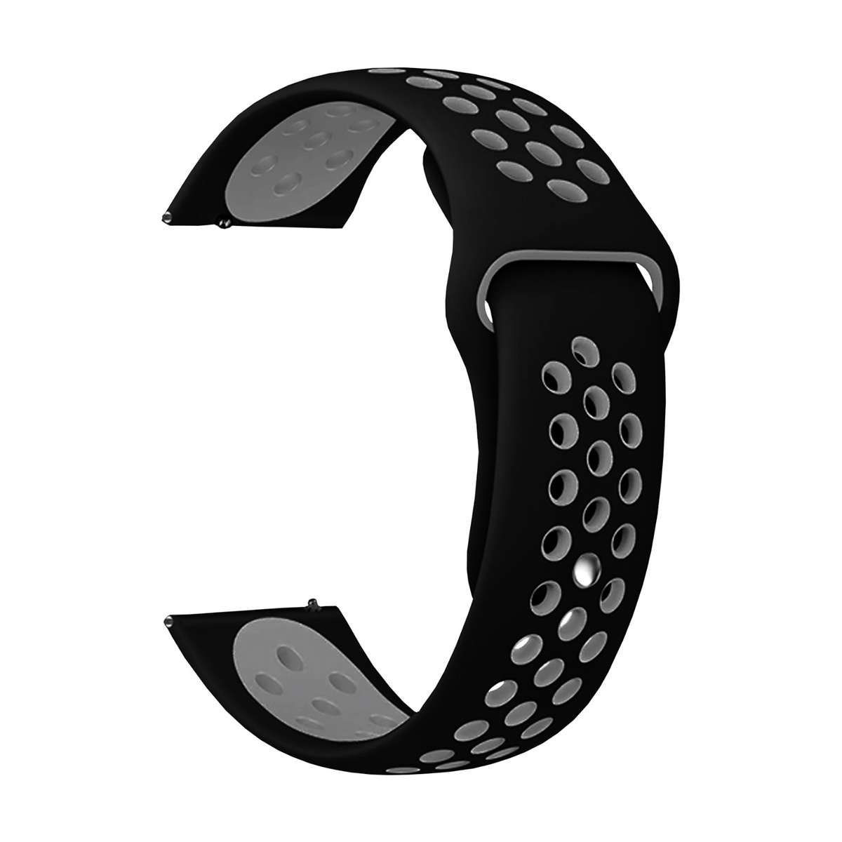 Samsung Galaxy Watch6/5/5 Pro/4 Body Glove Silicone Strap 44/45mm - Black/White