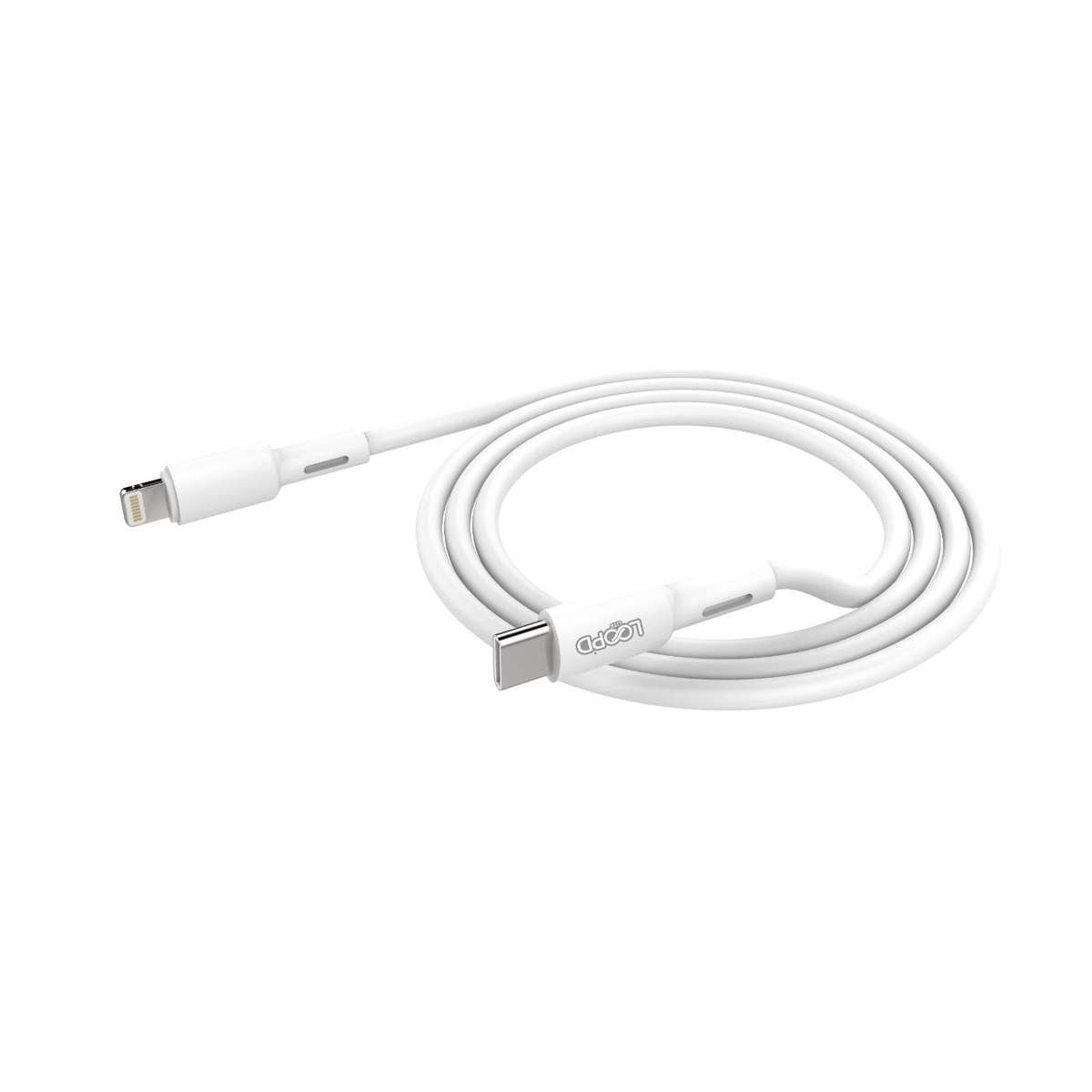Loopd Lite 27W Type C To Lightning Cable - 1m White