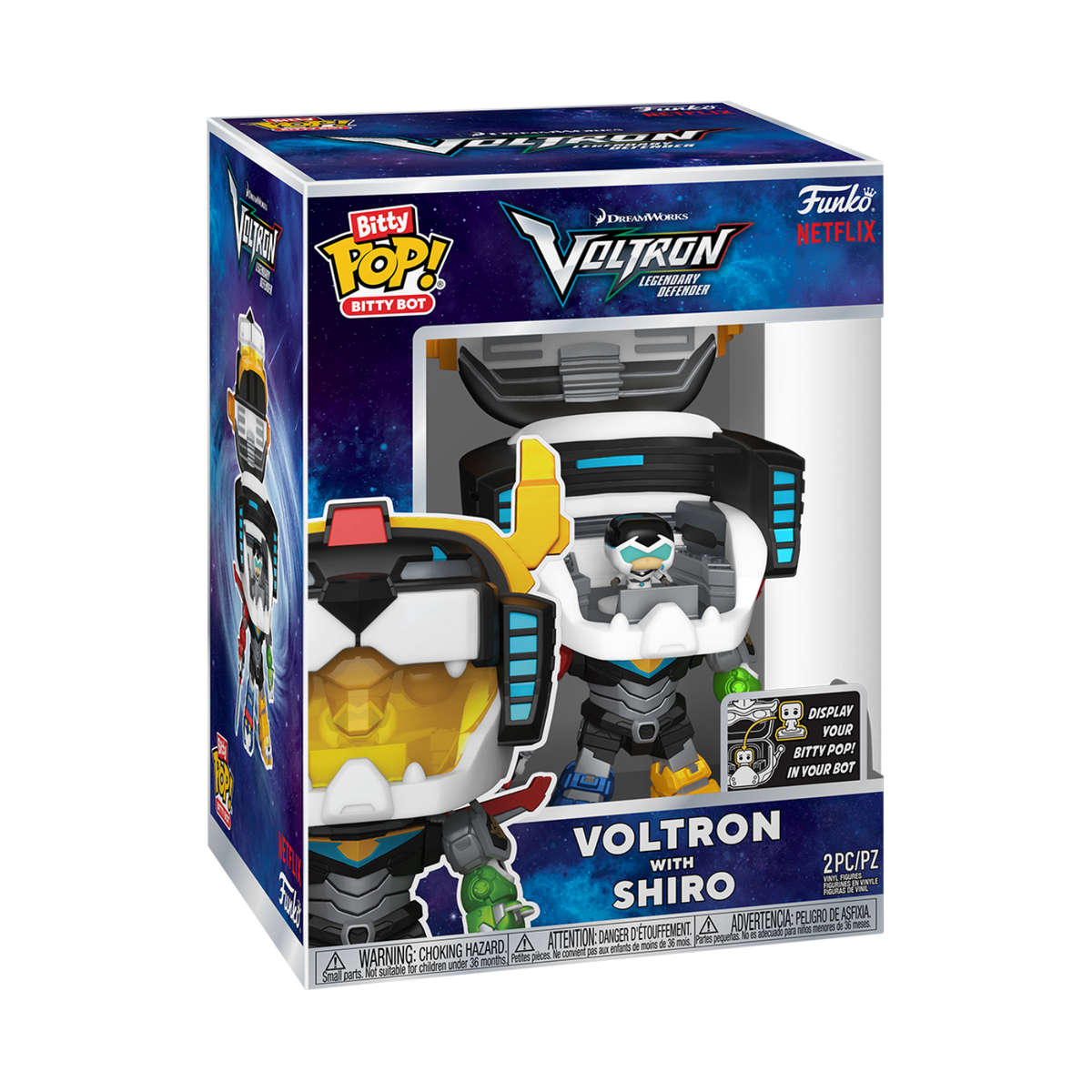 Voltron with Shiro - Voltron Legendary Defender Funko Bitty Pop Bitty Bot