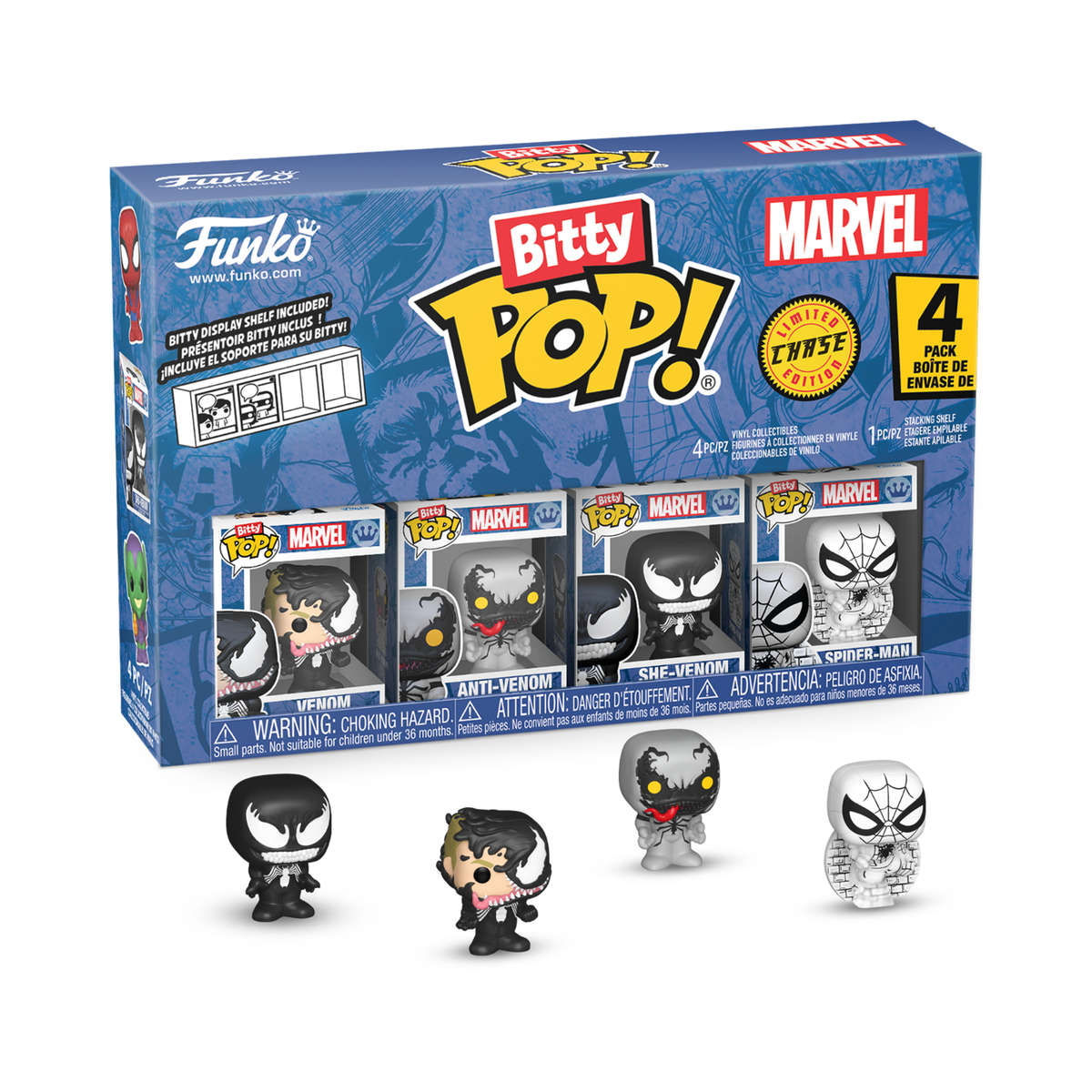 Spider-Man Funko Bitty Pop Series 3 - 4 Pack