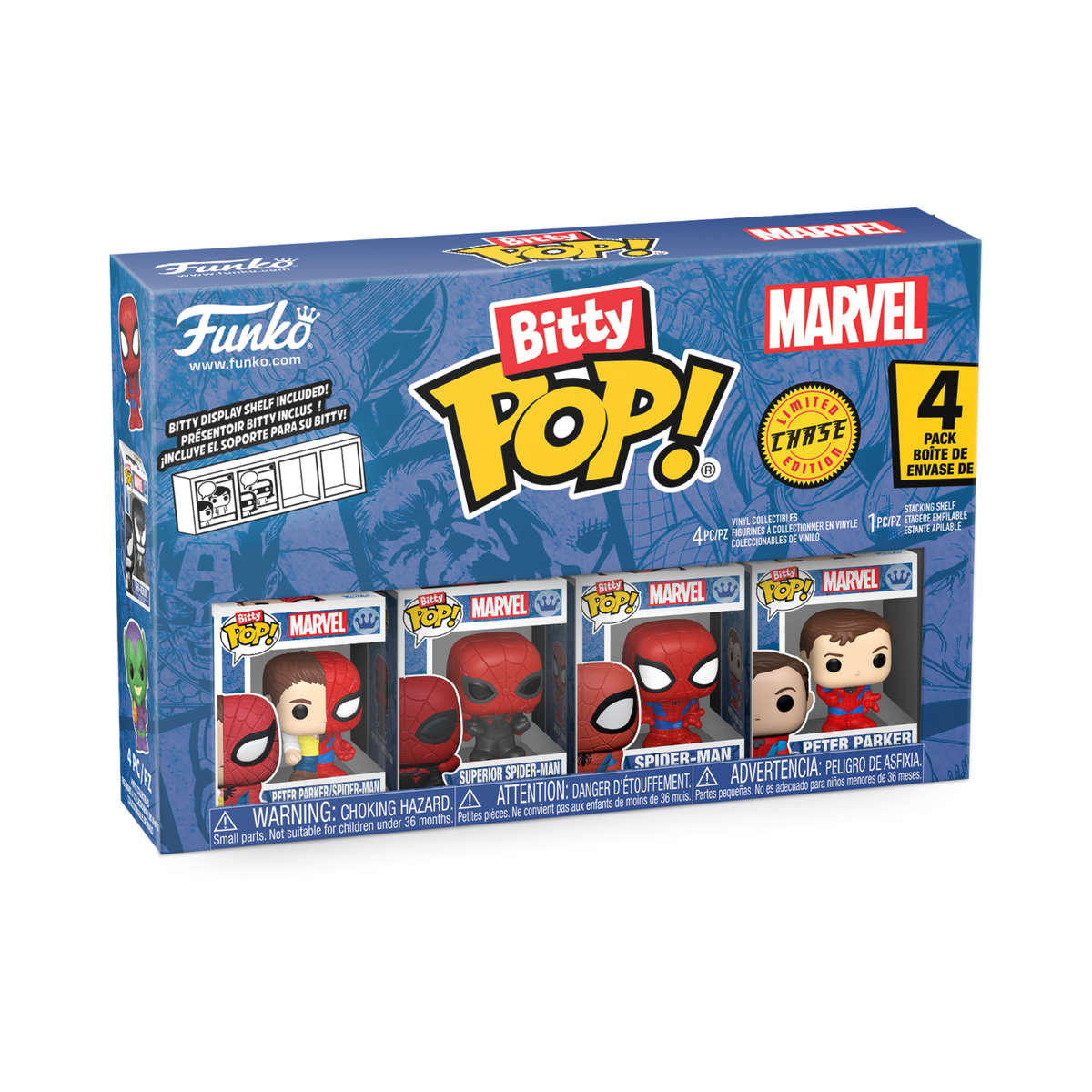 Spider-Man Funko Bitty Pop Series 4 - 4 Pack