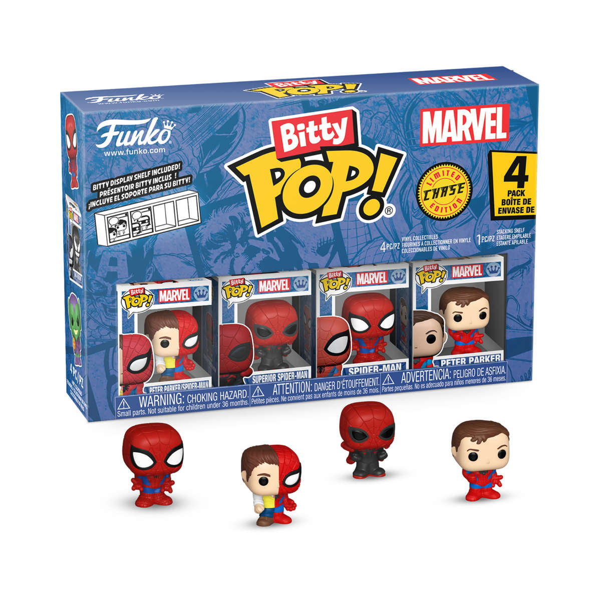 Spider-Man Funko Bitty Pop Series 4 - 4 Pack