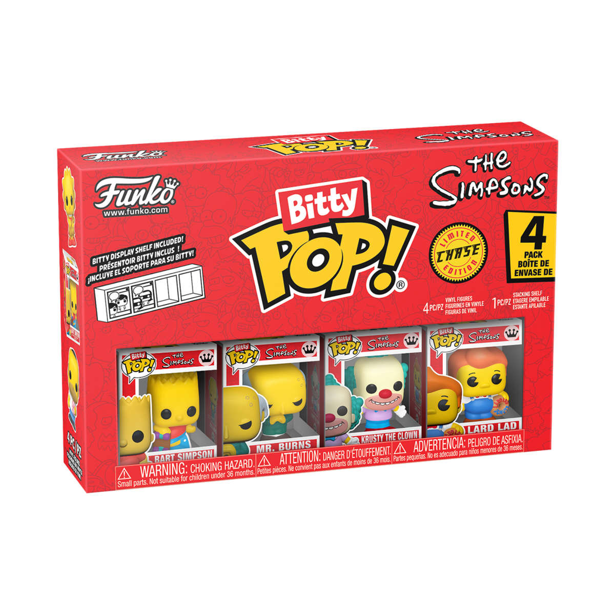 The Simpsons Funko Bitty Pop Series 1 - 4 Pack