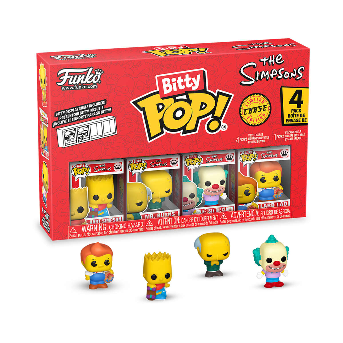 The Simpsons Funko Bitty Pop Series 1 - 4 Pack