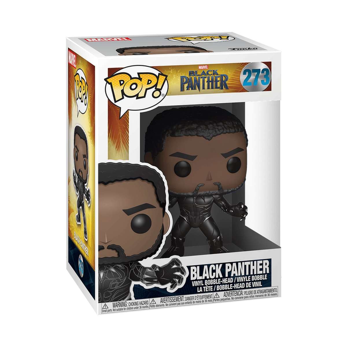 Black Panther - Black Panther Marvel Funko Pop Bobblehead Vinyl Figure #273