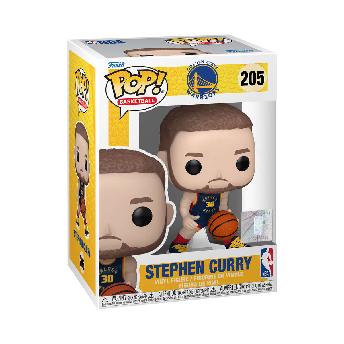 Stephen Curry - Golden State Warriors Funko Pop Figure #205