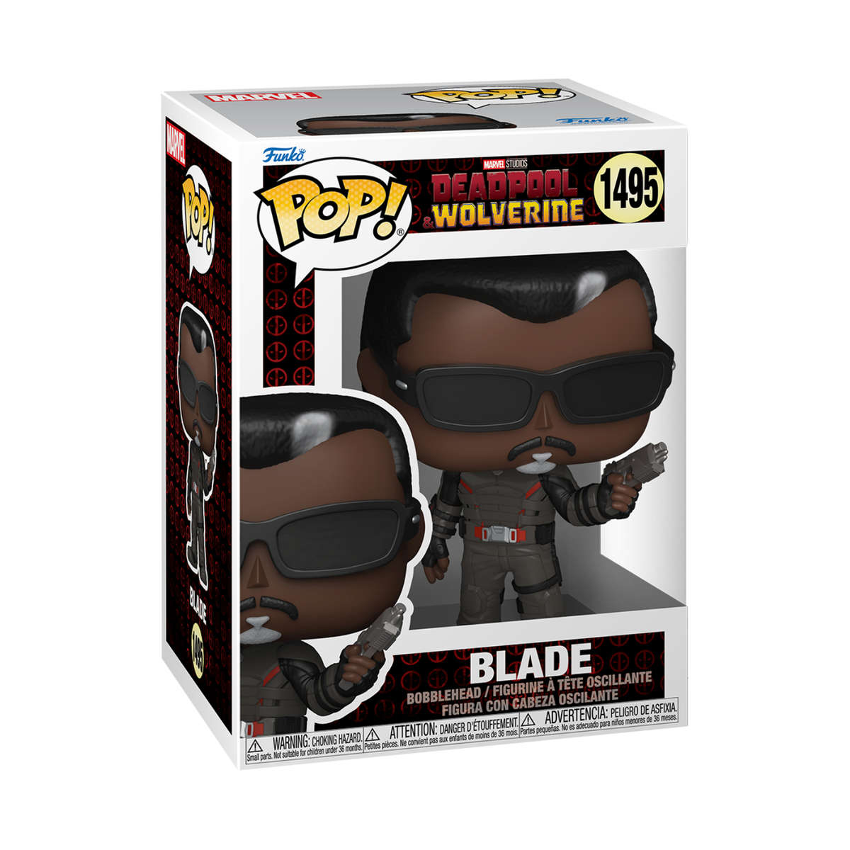 Blade - Marvel Deadpool & Wolverine Funko Pop Bobblehead Vinyl Figure #1495