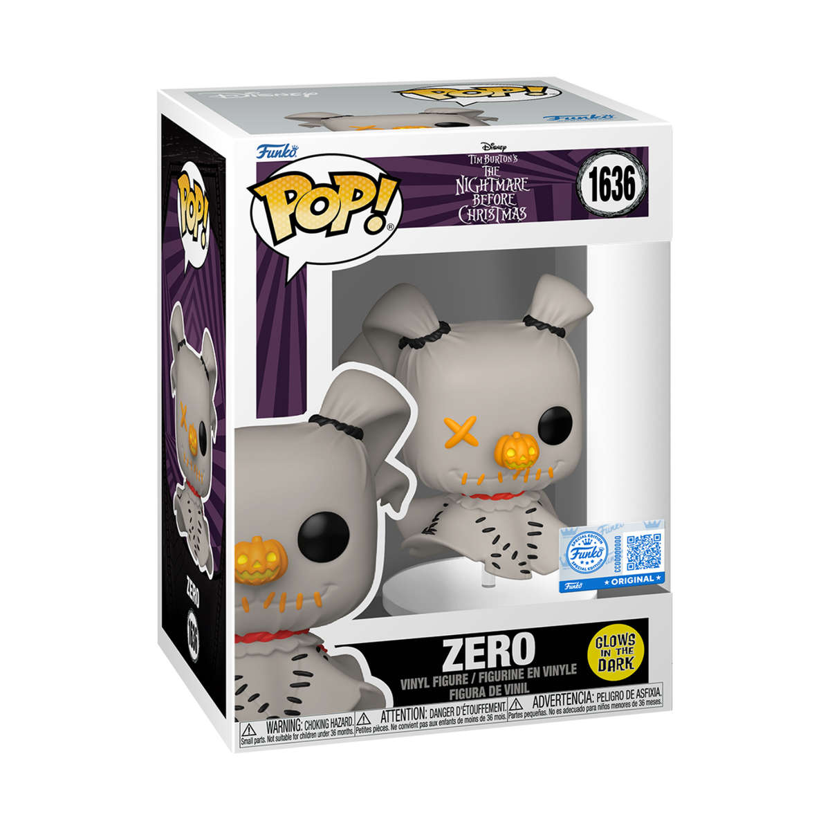 Zero - The Nightmare Before Christmas Funko Pop Figure - Special Edition #1636
