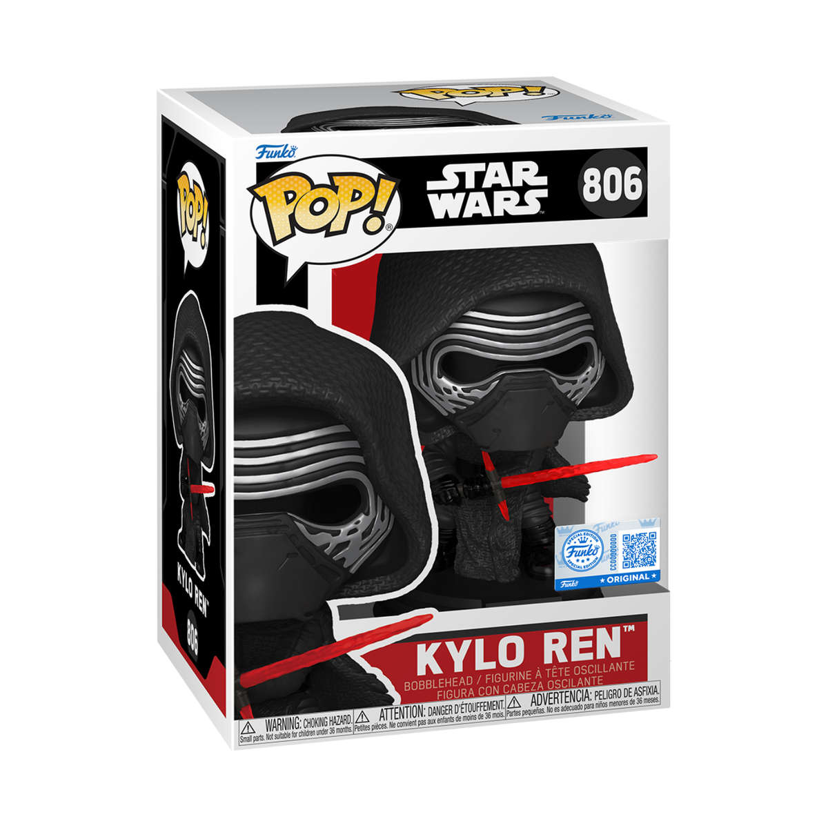 Kylo Ren - Star Wars Funko Pop Figure - Special Edition #806