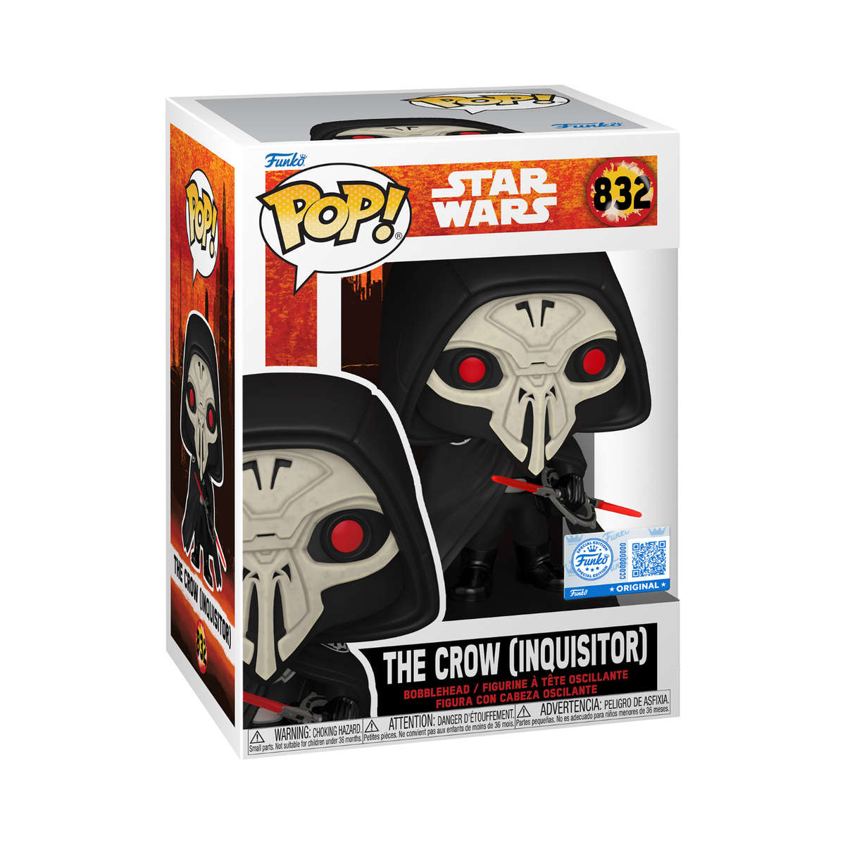 The Crow (Inquisitor) - Star Wars Funko Pop Figure - Special Edition #832
