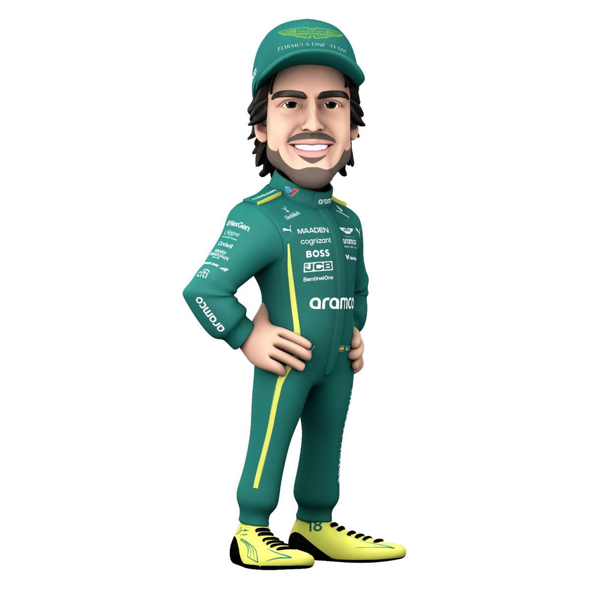 Fernando Alonso  Aston Martin Minix Sports Collectable Figure